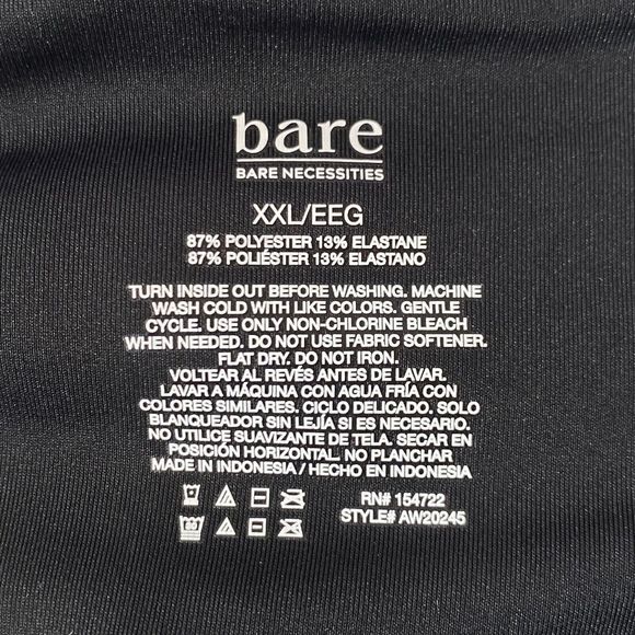 Bare Necessities Leggings Womens XXL Black Faux Leather High Waist NWOT - Picture 8 of 14